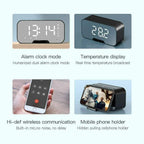 LED Digital Electronic Desktop Clock Snooze Alarm Time Temperature Display