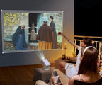 HP MC400 Portable HD Projector, WiFi , Bluetooth, Short Throw Lens, WiFi Screen Mirroring, App Store , Speaker, Design to work with PD Power Bank for Home Theater & Outdoor Movies