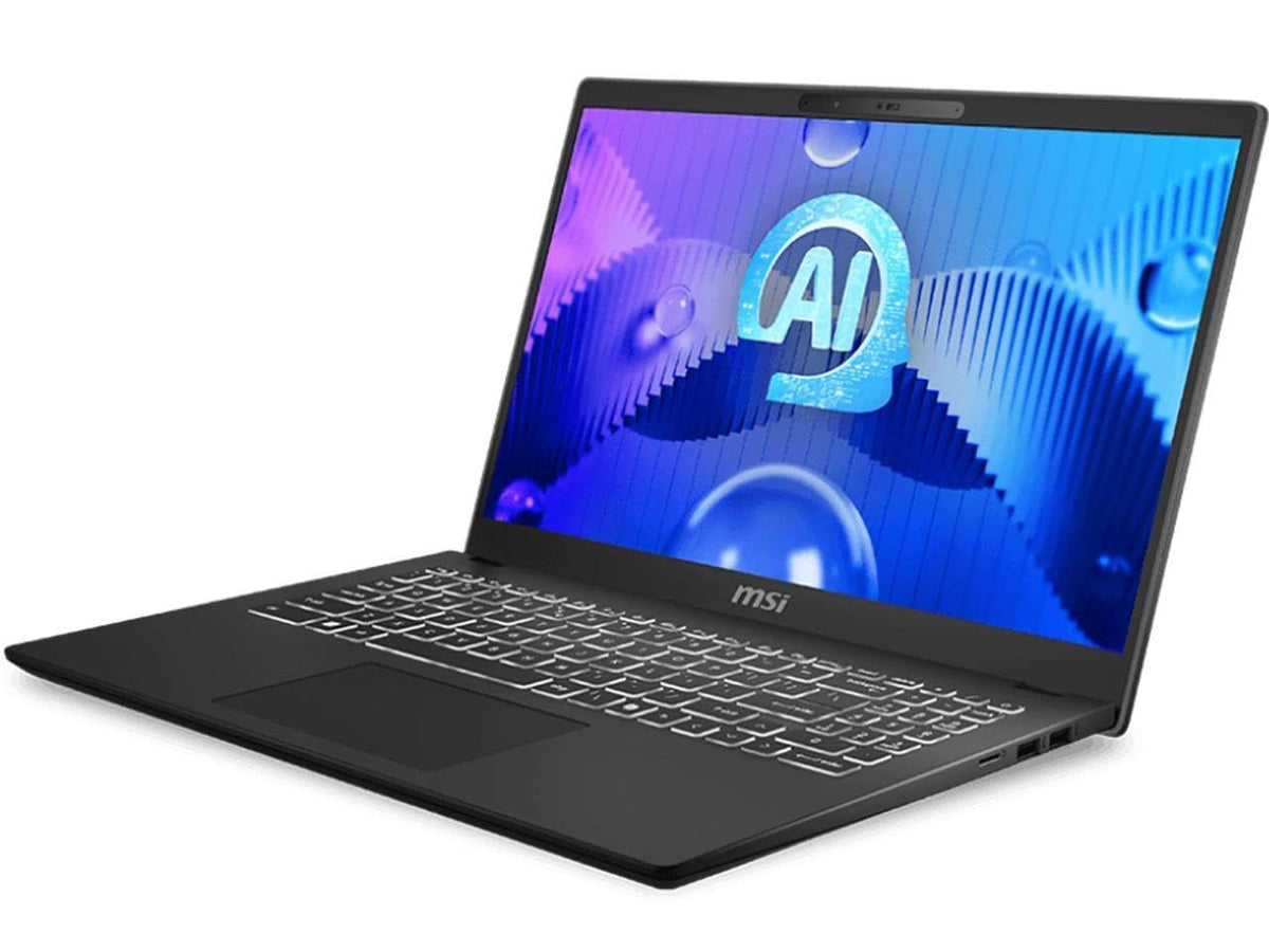 msi 2025 Modern Laptop 15.6" FHD 1920x1080 LED-Backlit Intel Core 9 270H 14Core Intel Graphics 64G DDR4 2TB SSD Wi-Fi 6E Windows 11 Pro Bluetooth 5.3 Backlit KB with Numpad 720p HD Camera TS