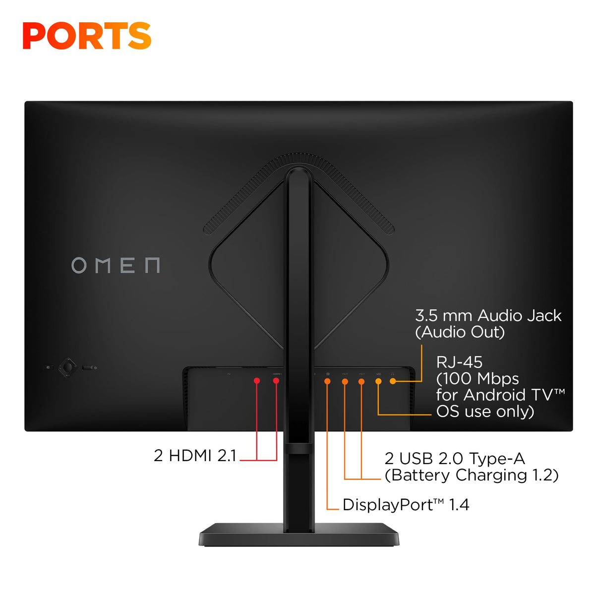 HP OMEN 31.5 inch UHD 144Hz Smart Gaming Monitor, 4K UHD Display (3840 x 2160), IPS Panel Technology, VESA DisplayHDR 400, 1ms GtG (with Overdrive), NVIDIA G-SYNC Compatible, Black, OMEN 32x (2025)