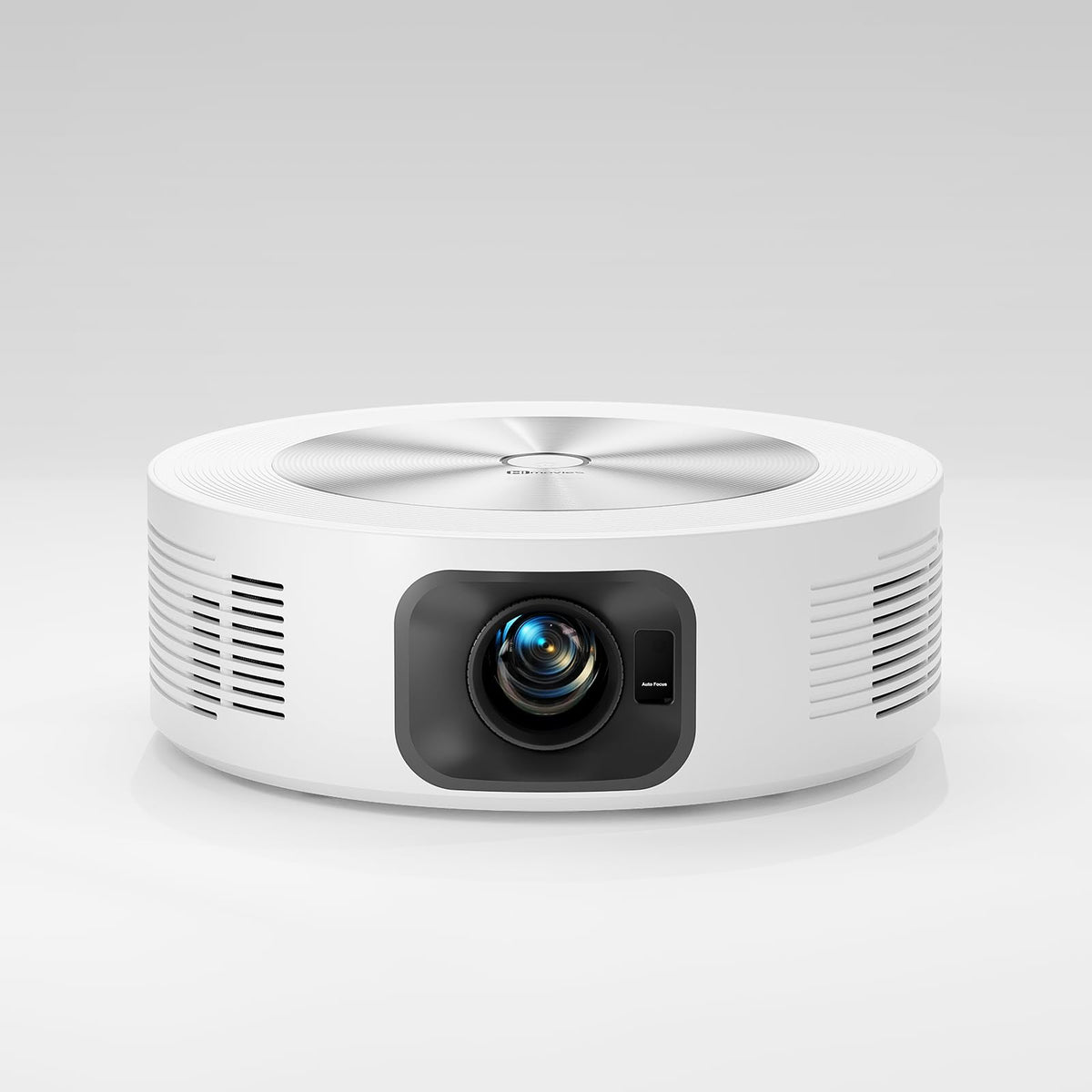 Mini Projector with WiFi and Bluetooth, Native 1080P Portable Outdoor Movie Projector, VOPLLS Home Projector 4K Support for HDMI/USB/AV/Phone/Laptop（White)
