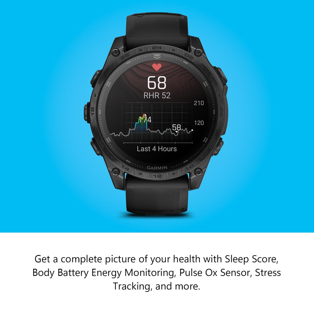 Garmin tactix 8 AMOLED Edition Premium Tactical GPS Smartwatch | 47mm, Applied Ballistics Ultralight Solver, Stealth Mode, Flashlight, Mapping, Health Metrics, with Signature Series Charger Bundle