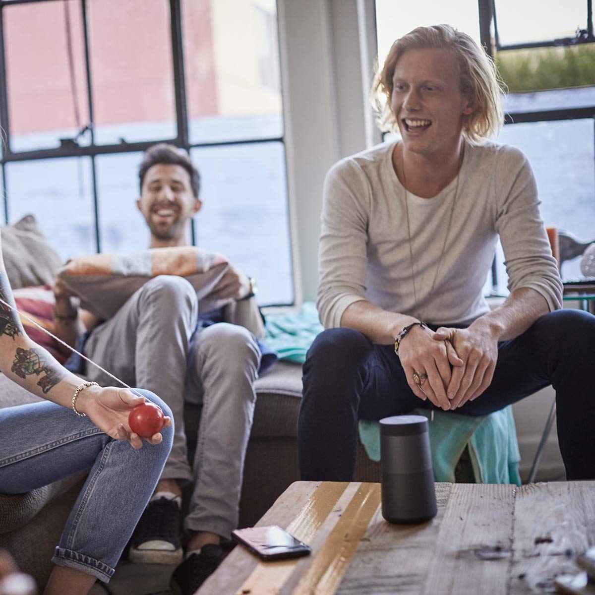 Bose The SoundLink Revolve, The Portable Bluetooth Speaker with 360 Wireless Surround Sound, Triple Black