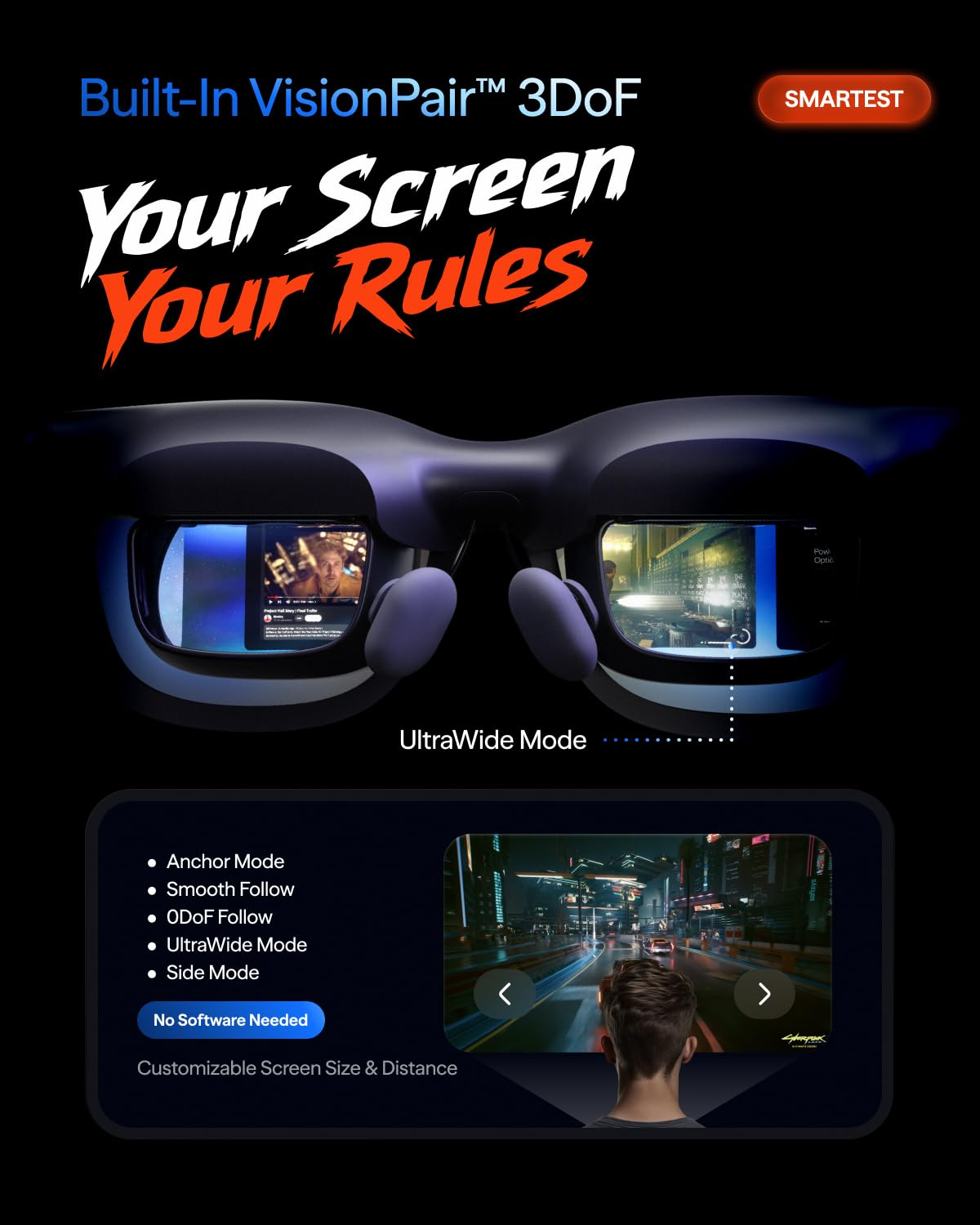 VITURE Beast XR/AR Glasses: Biggest. Boldest. Smartest. 174" 1200p, 58°FOV