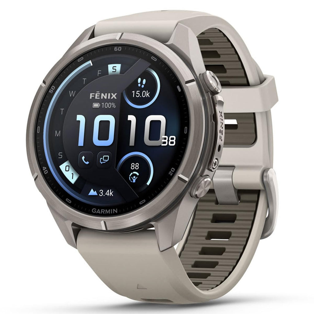Garmin fenix 9 Pro inReach (Fog Gray/Sandstone, 43mm) GPS Watch Gift Box