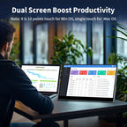 17.3" 4K Portable Monitor Touchscreen, 120Hz UHD Gaming Display 3840x2160 with MPP Stylus Support, 100% DCI-P3, HDMI 2.1 USB-C, VESA External Screen for Laptop Console PC
