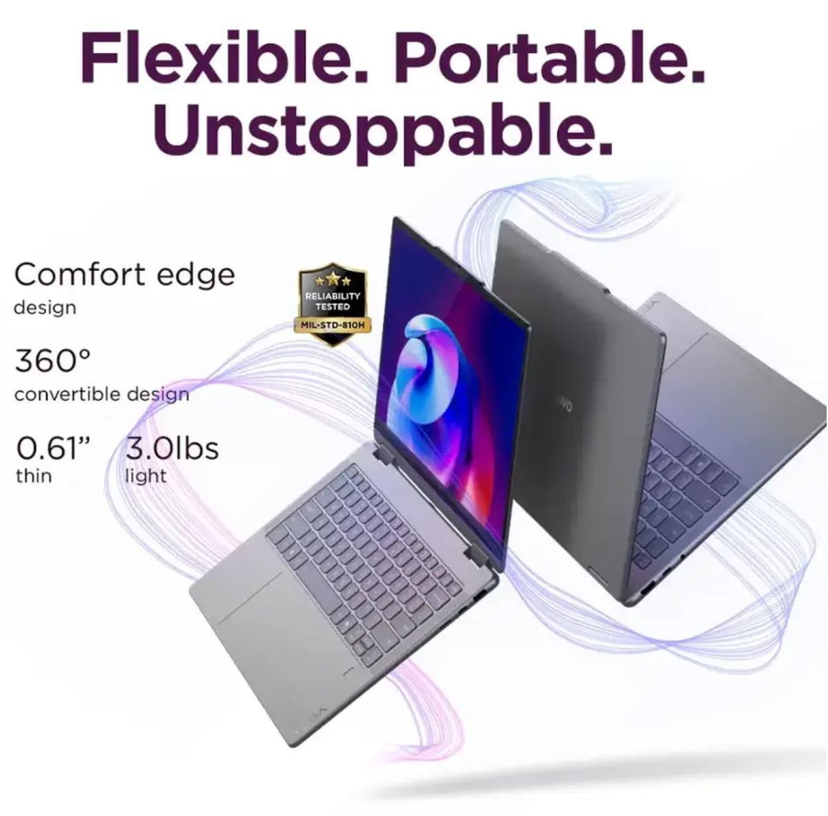 Lenovo 2025 Yoga 7i 2-in-1 Copilot+ PC, 14" 600Nits OLED Touchscreen, Ultra 5 226V (>Ultra 5 125U), 15H Battery, Backlit KB, Privacy cam, FP, Wi-Fi 7, Win11 Pro, W/128G PSD (16GB RAM |1TB SSD)