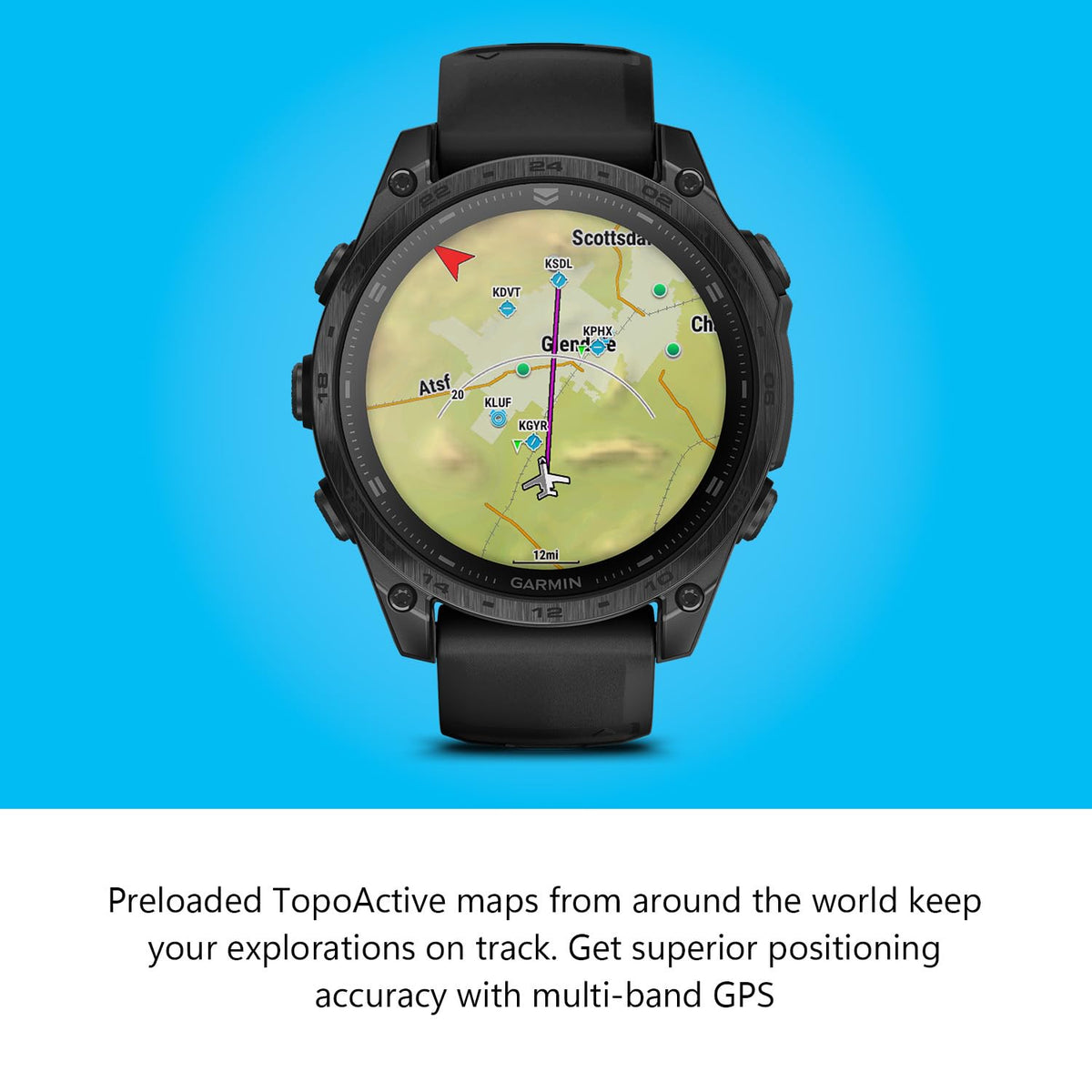Garmin tactix 8 AMOLED Edition Premium Tactical GPS Smartwatch | 47mm, Applied Ballistics Ultralight Solver, Stealth Mode, Flashlight, Mapping, Health Metrics, with Signature Series Charger Bundle