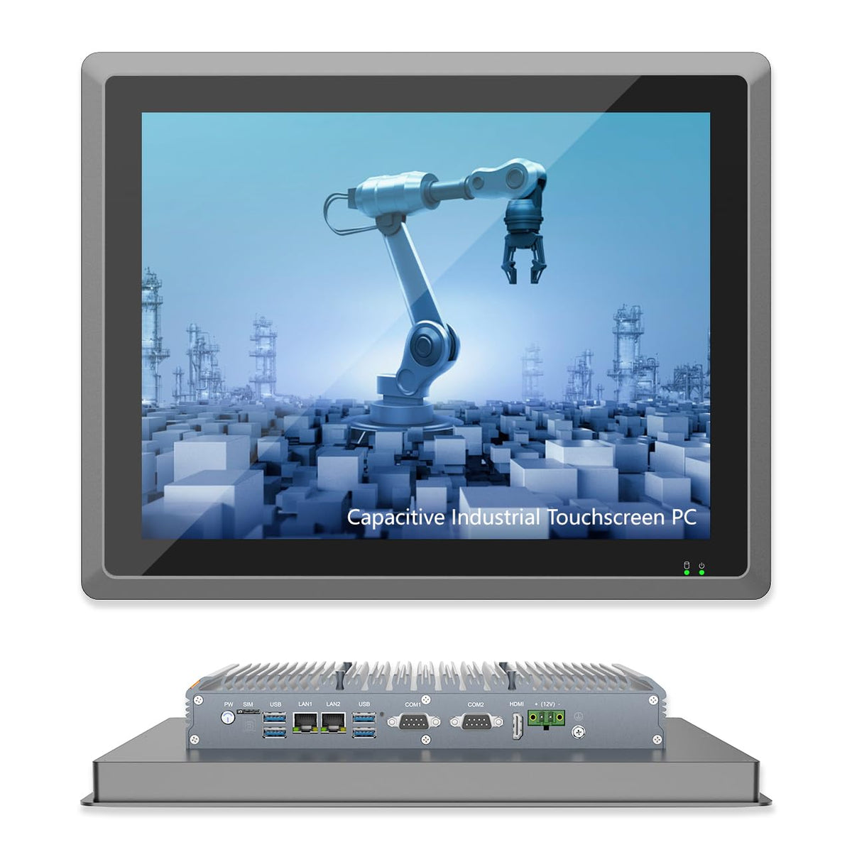 17" Fanless Industrial Panel PC, All-in-One Touchscreen Computer