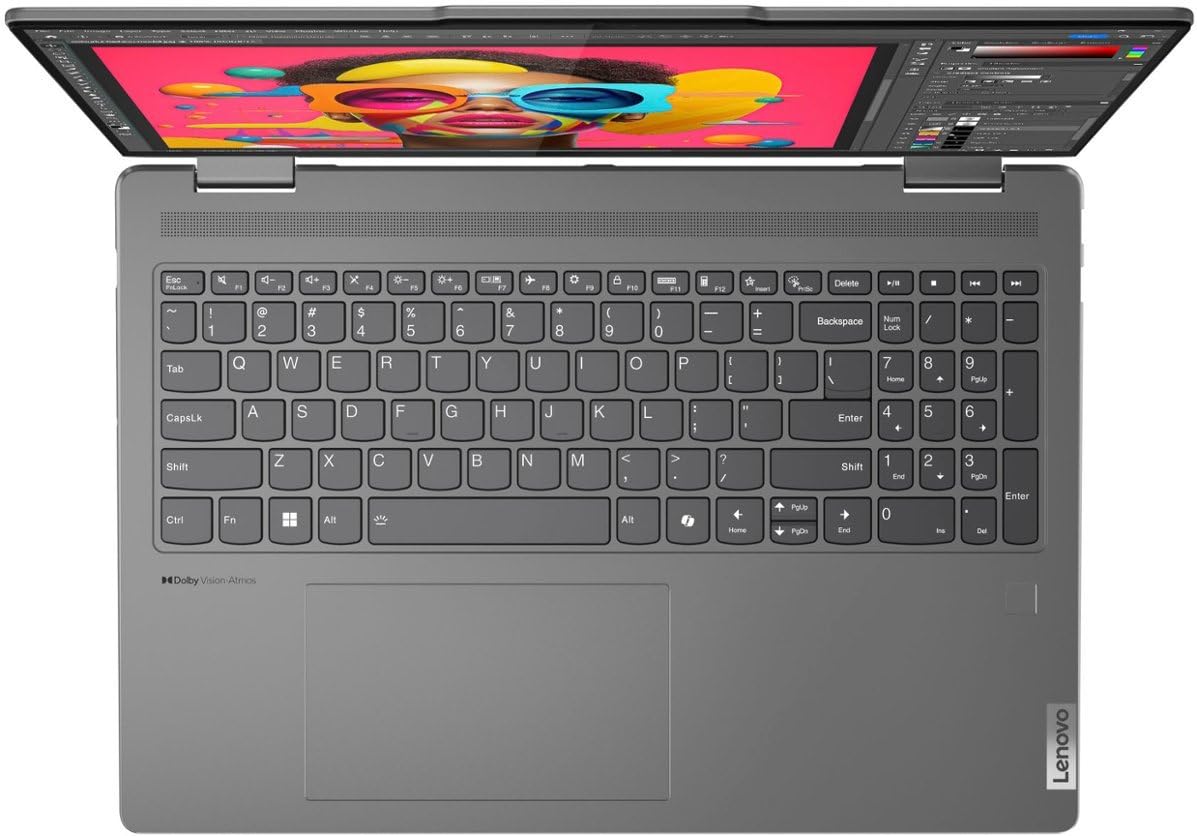 Lenovo Yoga 7 83DL 2-in-1 Laptop 16" WUXGA IPS Touchscreen 12-Core Intel Ultra 7 155U 16GB LPDDR5 1TB SSD Intel Graphics Thunderbolt 4 Wi-Fi 6E Backlit Keyboard Fingerprint Win11 Pro w/ONT 32GB USB
