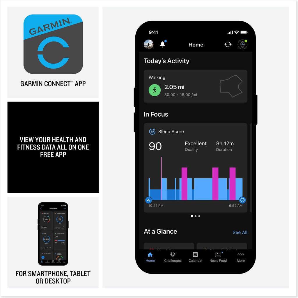Garmin Venu 4 Health Fitness GPS Smartwatch 45mm AMOLED Bundle