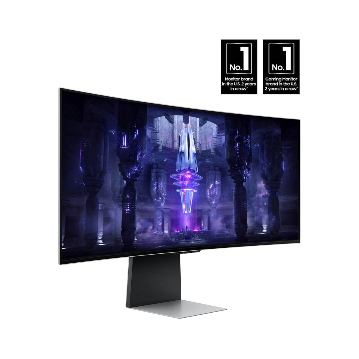 Samsung 34' Odyssey G85SB Series QD-OLED Ultra WQHD Curved Gaming Monitor, 175Hz, 0.03ms, DisplayHDR True Black 400, AMD FreeSync Premium Pro, Advanced Game Streaming, LS34BG850SNXZA