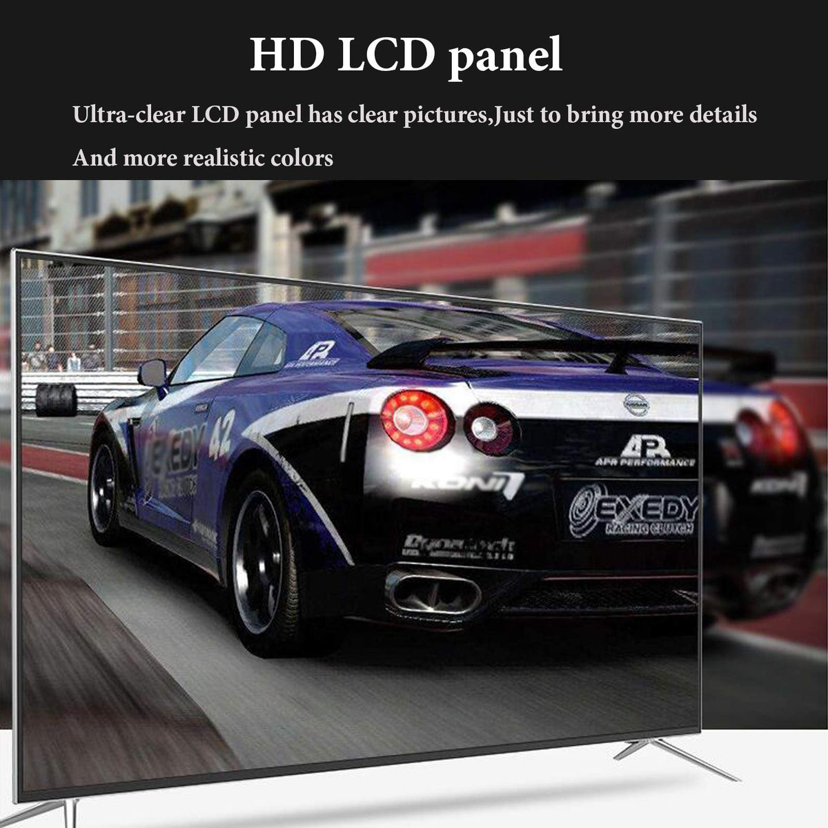 Ultra HD LED TV 4K Smart WiFi Network TV with HDMI USB SD and AC/DC Input LCD LED Flat-Screen TV 55 inch (Smart Version 42 inch)