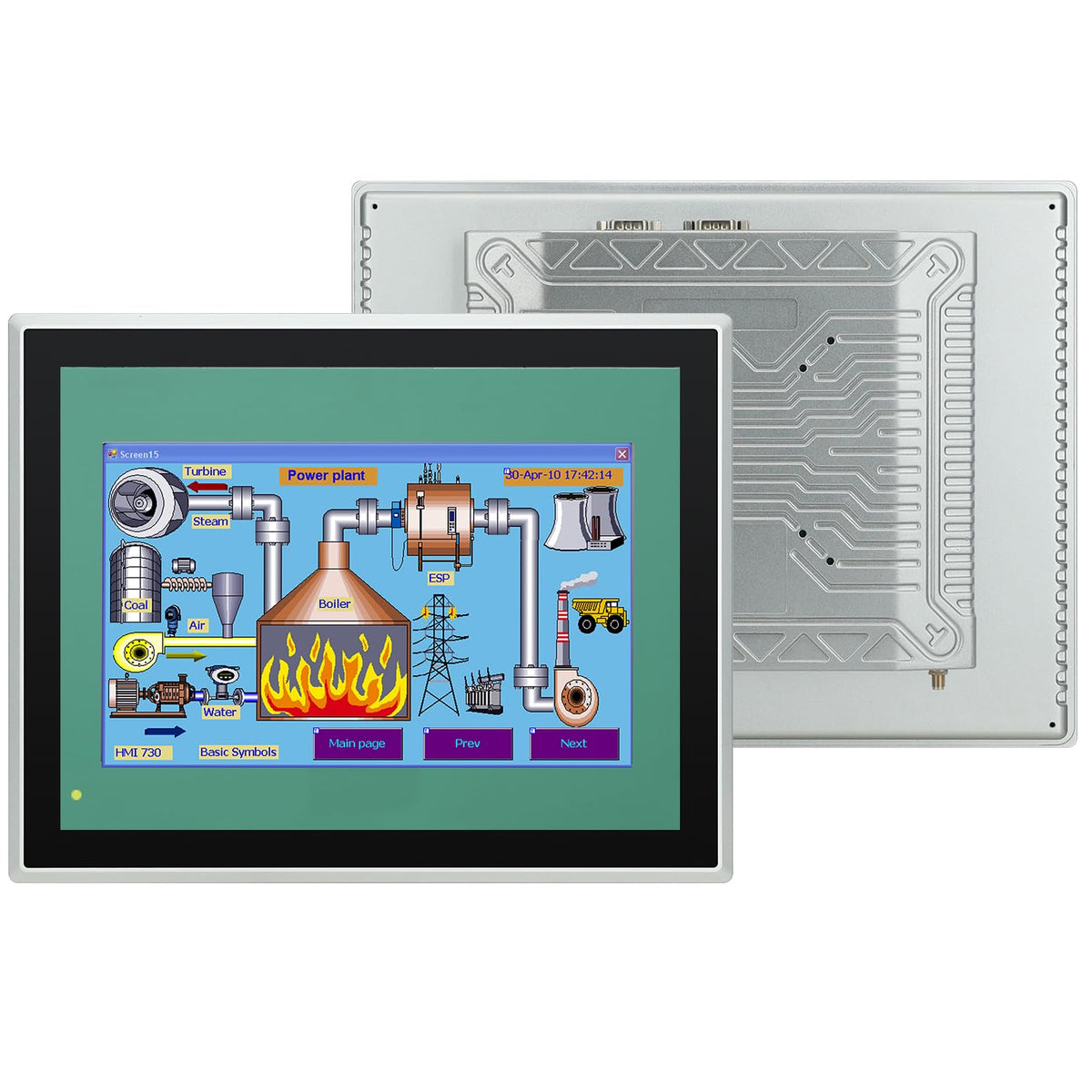 15.6-Inch Industrial Embedded Panel PC, Ratio 16:9 Multi-Touchscreen-Monitor,Industrial Touch Screen Panel Computer,WiFi & Built-in Speakers,IP65 Front,Win 10 I5 RAM 8G+256G SSD