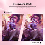 27 Inch Pink Curved Computer Monitor, FHD 1080P 100Hz, Eye Care