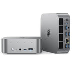 Beelink SER9 Pro AI Mini PC, AMD Ryzen 7 H255 (Up to 4.9GHz), 24GB LPDDR5X 6400MT/s 1TB NVMe SSD, Radeon 780M, Built-in Mic/Speaker, USB4, WiFi 6, 2.5G LAN, 4K@240Hz Triple Display, Desktop Computer