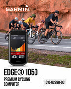 Garmin Edge 1050 Premium Cycling Computer, Vivid Color Touchscreen Display, Built-in Speaker, Advanced Training with Garmin Speed and Cadence Sensors and Power Bank Bundle