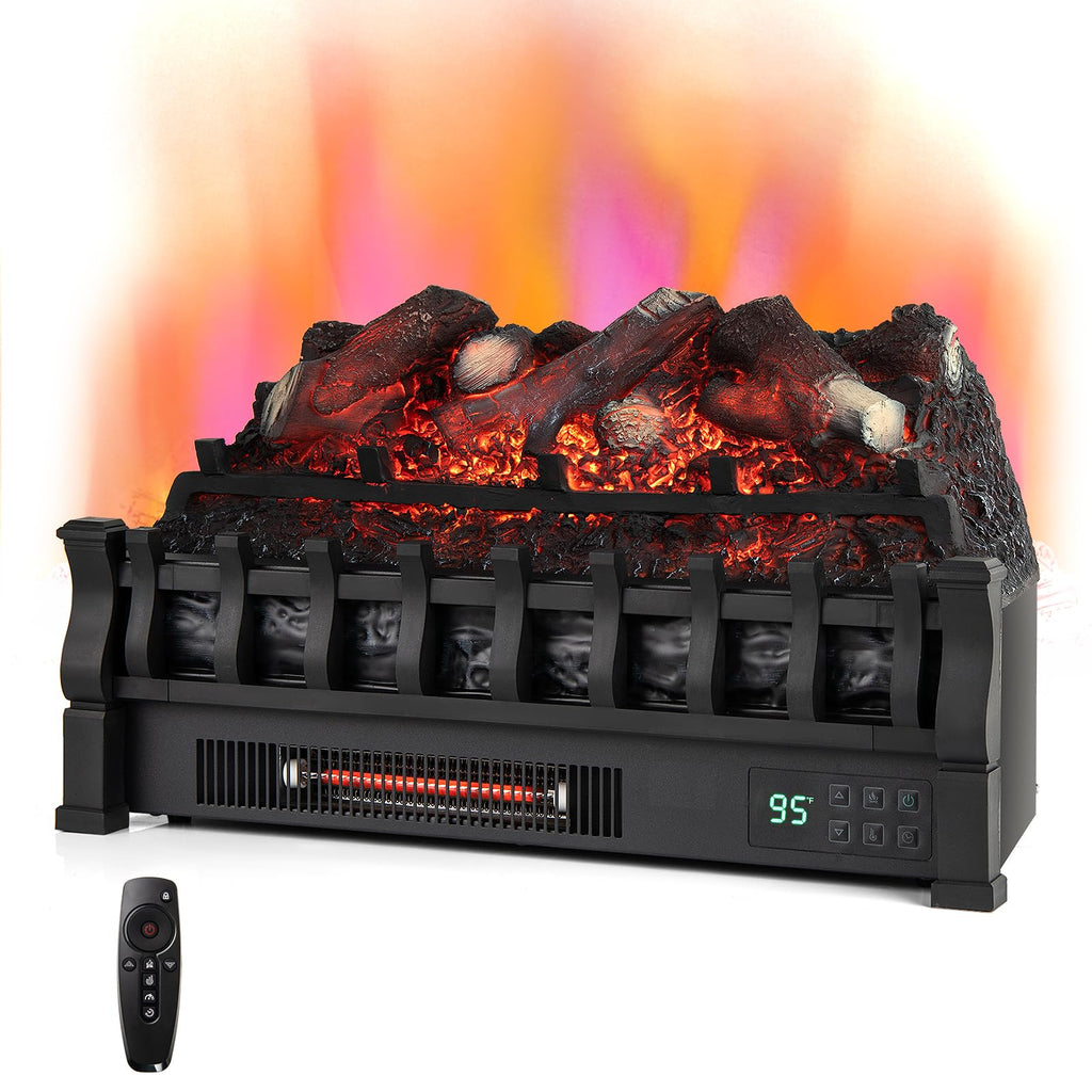 Tangkula 26" Smart Electric Fireplace, Compatible with Alexa, WiFi Enabled