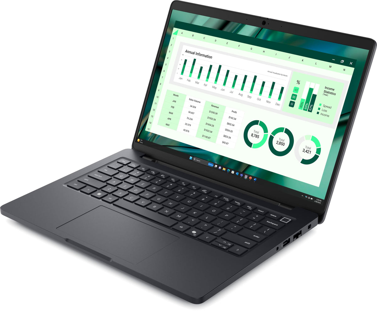 Dell 2026 Pro Max 14 MC14250 14" 1900x1200 IPS Laptop 16-Core Intel Core Ultra 7 265H Arc Graphics 32GB DDR5 4TB SSD Thunderbolt 4 USB-C WIFIAX RJ45 BT 5.3 Webcam HDMI 2.1 Backlit KB Windows 11 Pro