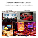 Ultra HD LED TV 4K Smart WiFi Network TV with HDMI USB SD and AC/DC Input LCD LED Flat-Screen TV 55 inch (Smart Version 50 inch)