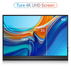 VILVA 15.6" 4K UHD IPS HDR USB-C HDMI Monitor