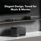 WiiM Sub Pro Smart Wireless Subwoofer with RoomFit™ Bass, Black