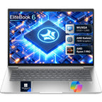 HP EliteBook 6 G1a 14" Premium Business Laptop, Wolf Pro Security Edition, AMD Ryzen 7 PRO, 16GB DDR5 RAM, 512GB SSD, FHD+ IPS, Radeon 780M Graphics, Wi-Fi 7, Backlit Key, Fingerprint, Windows 11 Pro