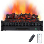 Tangkula 26" Smart Electric Fireplace, Compatible with Alexa, WiFi Enabled