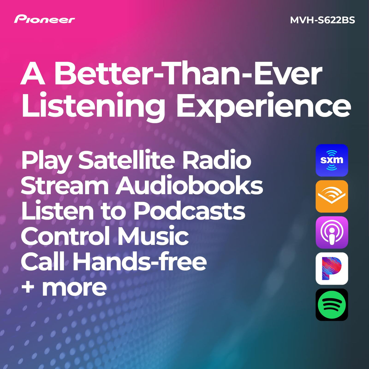 Pioneer MVH-S622BS Digital Media Receiver