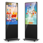 MWE 55 Inch 4K Touchscreen Kiosk, Indoor Floor Standing Digital Signage Displays, Advertising Display LCD Totem, Interactive Display Poster Android System with Auto Media Player