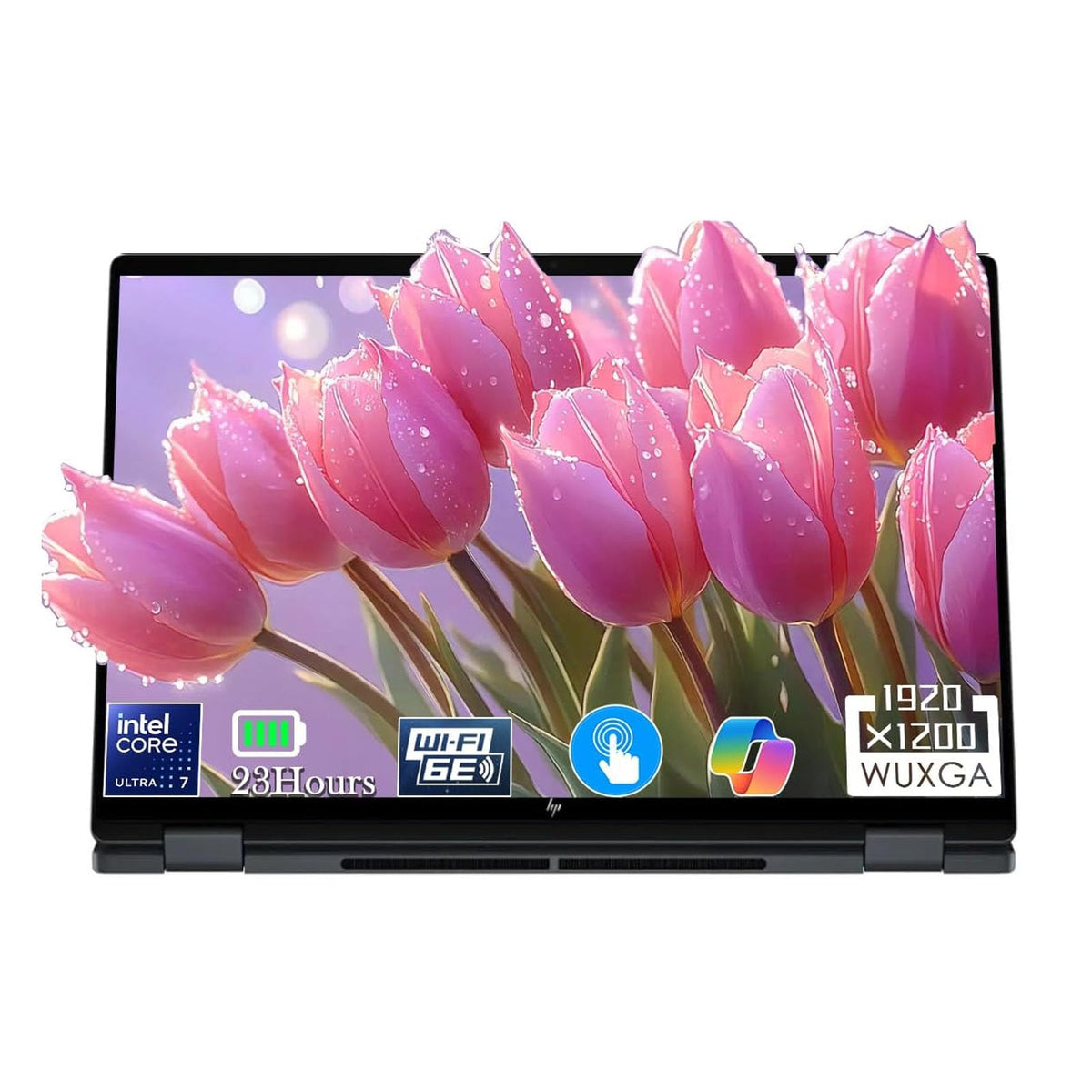 HP OmniBook X Flip 2-in-1 Laptop, 16" 2K IPS Touchscreen, AMD Ryzen AI 5 430, Radeon 840M Graphics, 16GB LPDDR5X, 512GB SSD, Long Battery Life, Wi-Fi 7, Copilot+ PC, Windows 11 Home, Accessories