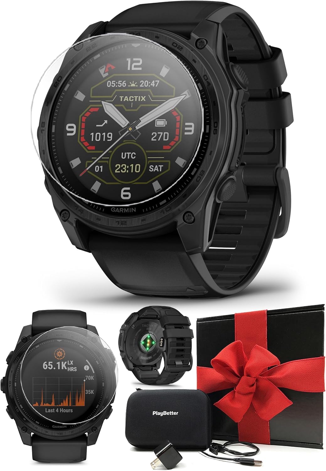 Garmin tactix 8 AMOLED (47mm) Tactical GPS Smartwatch Gift Box