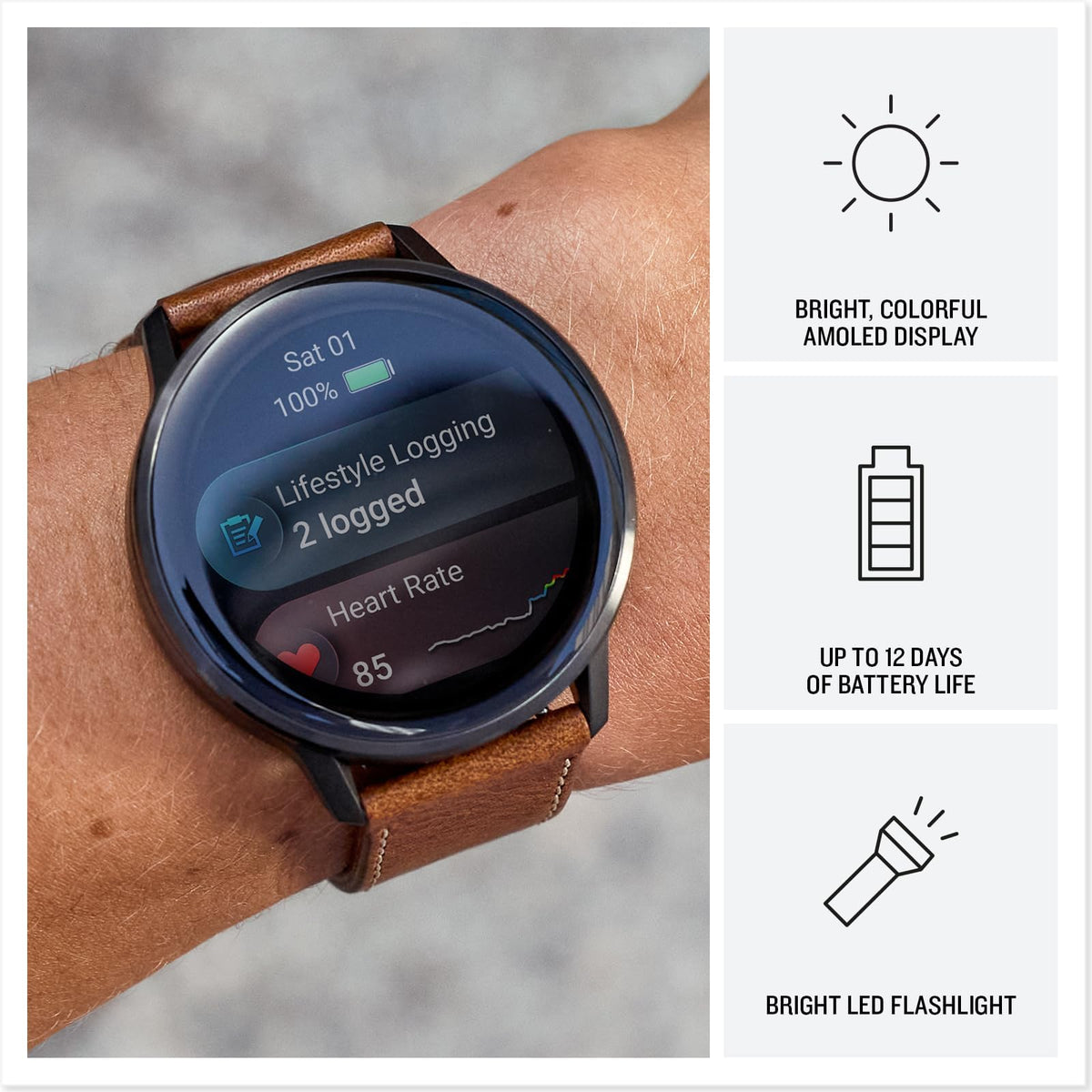 Garmin Venu 4 Health Fitness GPS Smartwatch 45mm AMOLED Bundle