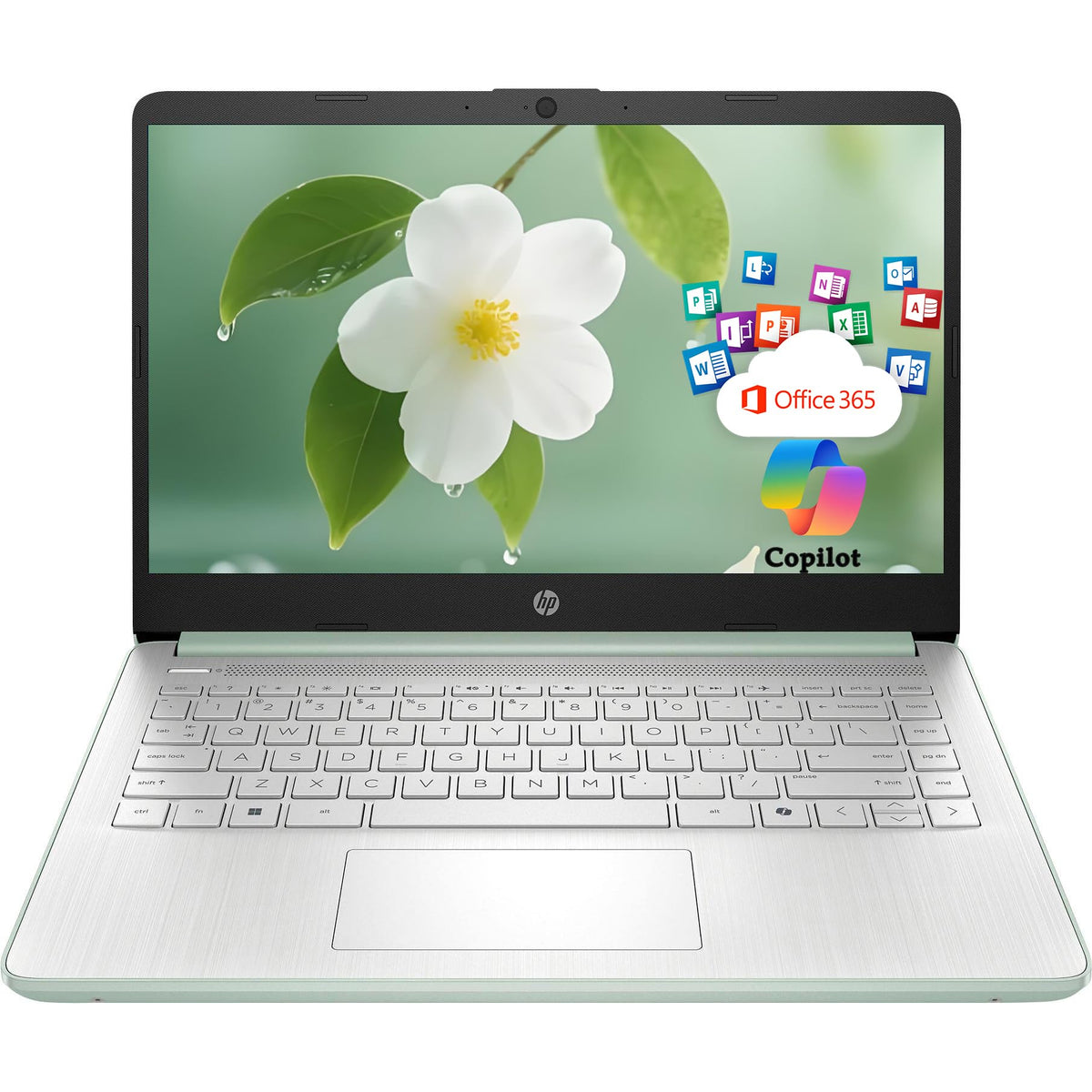 HP 14" Laptop, Intel N150 CPU, 128GB Storage, Office 365, 2026 Edition