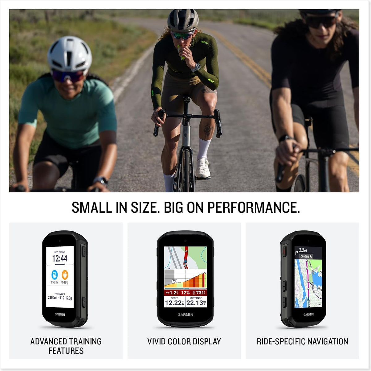 Garmin Edge 850 Compact GPS Cycling Computer White Case Bundle