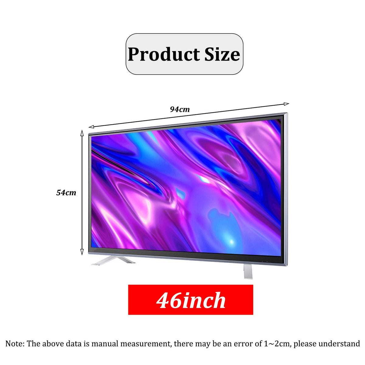 Ultra-Thin Explosion-Proof Smart TV High-Efficiency Decoding Flat-Panel HD TV Family Hotel Anti-Collision TV 32/42/46/55/60 Inches (Online Version 46 inch)