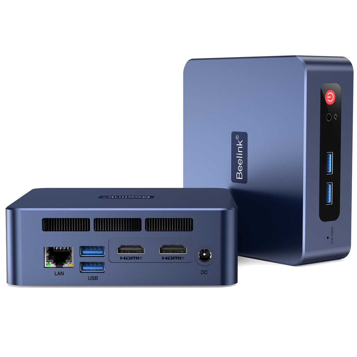Beelink SER9 Pro AI Mini PC, AMD Ryzen 7 H255 (Up to 4.9GHz), 24GB LPDDR5X 6400MT/s 1TB NVMe SSD, Radeon 780M, Built-in Mic/Speaker, USB4, WiFi 6, 2.5G LAN, 4K@240Hz Triple Display, Desktop Computer