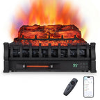 Tangkula 26" Smart Electric Fireplace, Compatible with Alexa, WiFi Enabled
