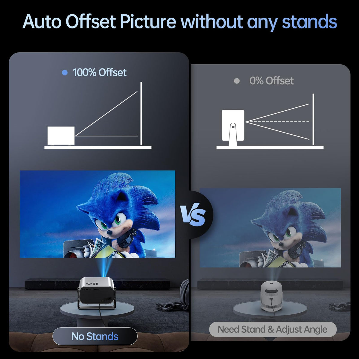 Official Licensed Google TV Projector Portable Smart Proyector AI Focus