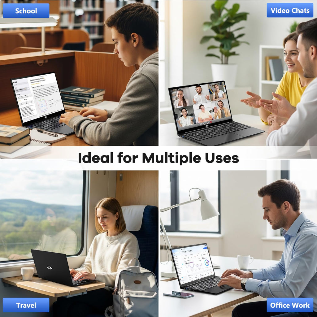 NIMO 15.6" FHD AI-Ready-Laptop, Intel i5-13420H, 16GB RAM, 512GB SSD, Win 11 (Beat i7-1355U, Up to 4.4 GHz) 100W Type-C Fingerprint Backlit Keyboard for Professionals & Students Office, Study & Travel
