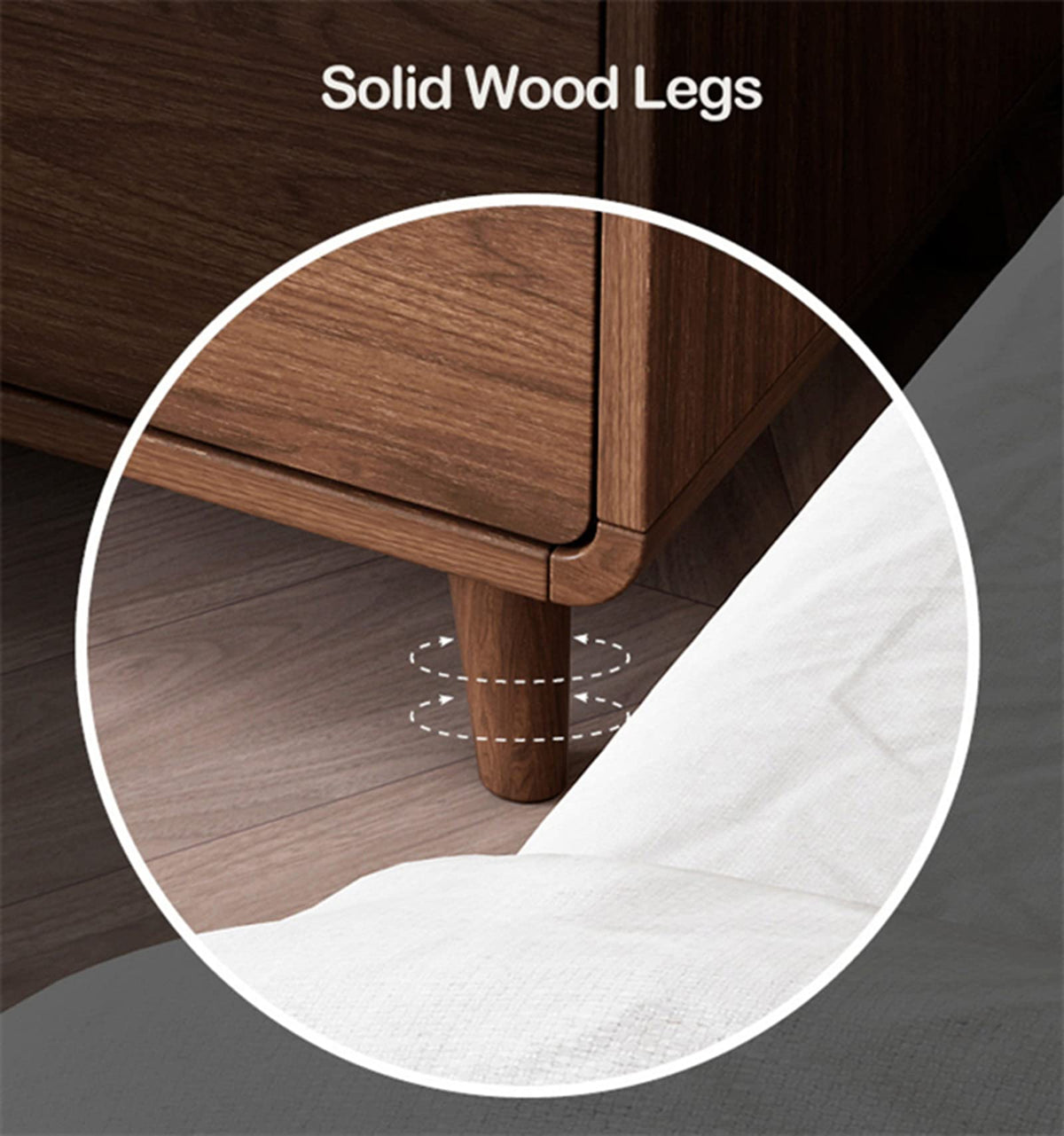 Smart Bedside Table Wireless USB Charging Creative Light Luxury Multifunctional Sensitive Light Speaker LED Nightstand