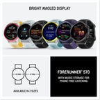 Garmin Forerunner 570 (42 mm, Mango) Triathlon GPS Smartwatch Bundle