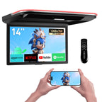 XTRONS 14 Inch Flip-Down Car Overhead Player with HDMI, Built-in Speaker