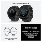 Garmin tactix® 8, Premium Tactical GPS Smartwatch, 47mm