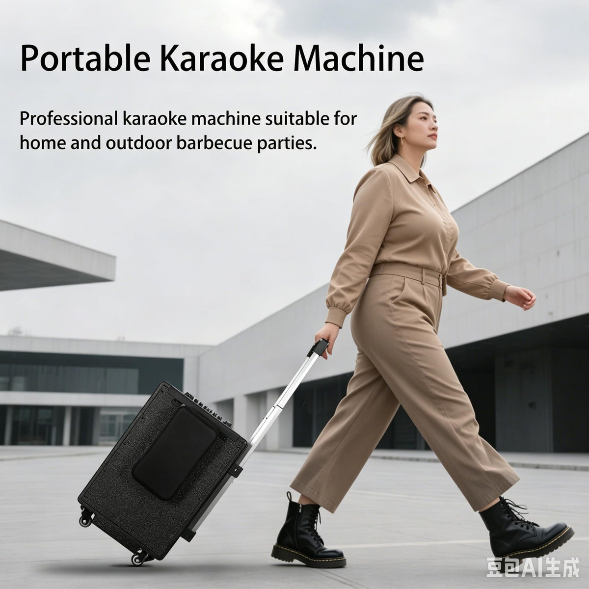 Smart Karaoke Machine with 15.4 Inch Touch Screen & Lyrics Display, 1000W Peak Power Powerful Speaker, Super Deep Bass Sound for Home Party, Outdoor – Great for Adults, Kids, Singers & Music Lovers