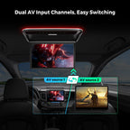 XTRONS 14 Inch Flip-Down Car Overhead Player with HDMI, Built-in Speaker