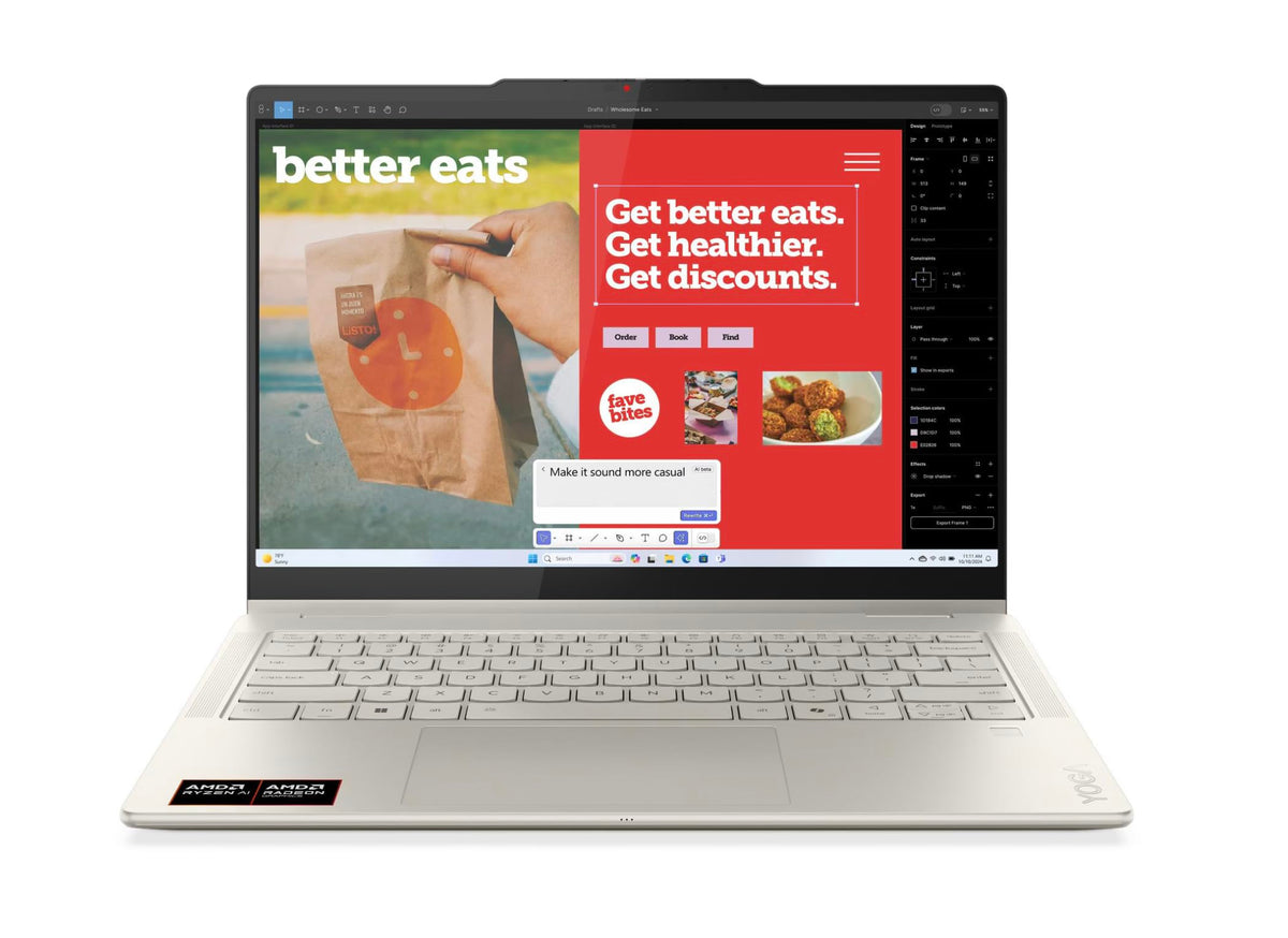 Lenovo Yoga 7 2-in-1 with Ryzen AI 5, 14” OLED Touch, 16GB RAM, Yoga Pen