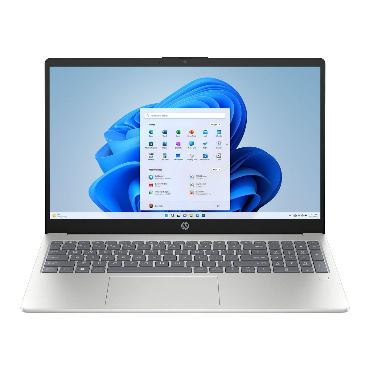 HP 2025 15-fd000 Laptop 15.6" FHD 1920 x 1080 13th Generation Intel Core i7-1355U 10-Core Intel Iris Xe Graphics 16GB DDR4 512GB SSD Wi-Fi 6 Windows 11 Pro Bluetooth 5.3 720p HD Camera Touchscreen
