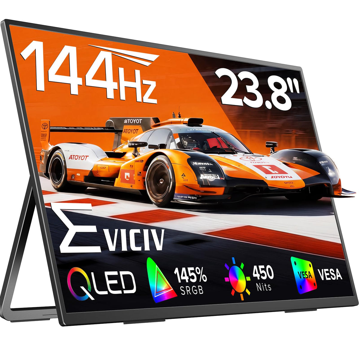 EVICIV Portable Monitor 18.5” 120Hz, 125% sRGB FreeSync 1ms Gaming Monitor