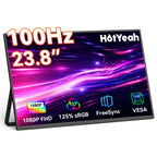 HotYeah 16" 2.5K 144Hz Portable Gaming Monitor, 2560x1600 QHD 125% sRGB